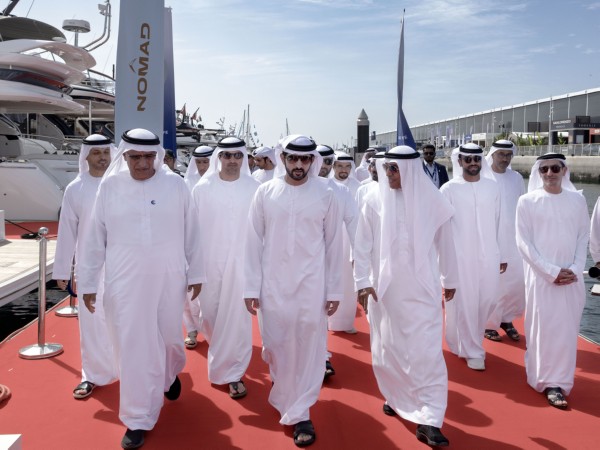 Hamdan bin Mohammed tours 31st edition of Dubai International Boat Show (Image/WAM)