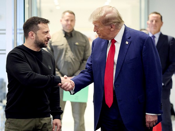 US President Donald Trump and Ukrainian President Volodymyr Zelenskyy (File photo/ANI)
