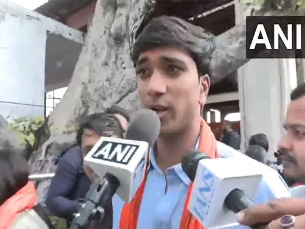 Delhi CM-designate Rekha Gupta’s son, Nikunj (Photo/ANI)