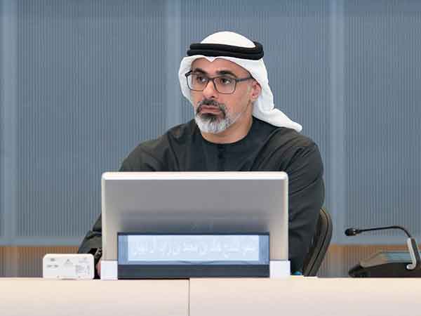 Abu Dhabi Crown Prince Khaled bin Mohamed bin Zayed chairs a meeting at ADNOC’s headquarters. (Photo: WAM)