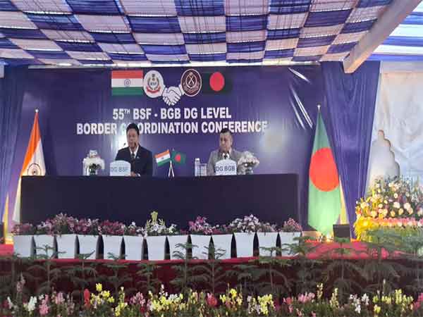 Director General of Border Guard Bangladesh, Mohammad Ashrafuzzaman at the conference (Photo/ANI) 