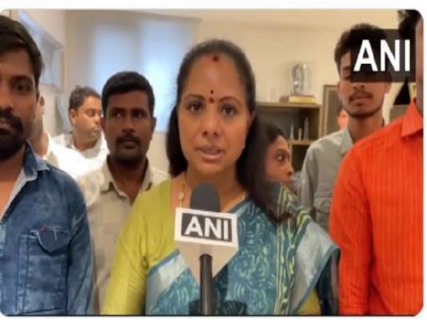 BRS MLC K Kavitha (Photo/ANI)