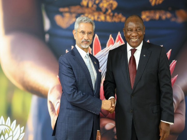 EAM S Jaishankar and South African President Cyril Ramaphosa (Photo/@DrSJaishankar)