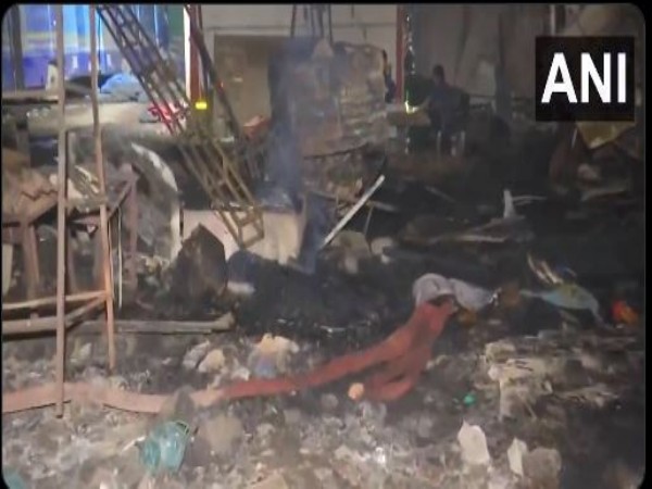 Fire breaks out in slum area of Goregaon  (Photo/ANI)
