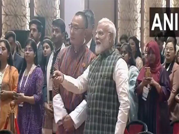 Prime Minister Modi with Bhutan PM Tshering Tobgay (Photo/ANI)