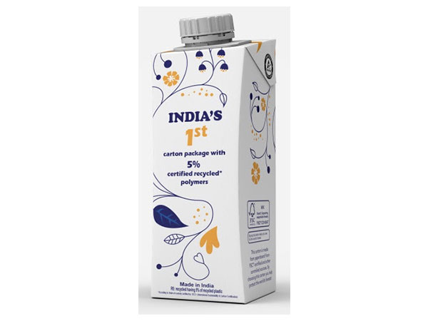 India’s 1st aseptic carton with certified recycled polymers