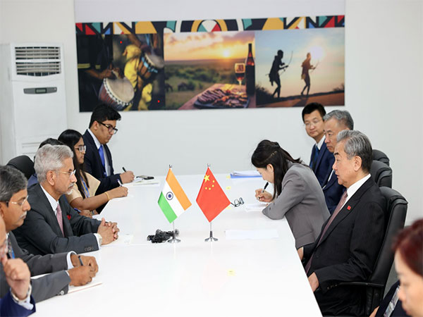 EAM Jaishankar with chinese Foreign Minister Wang Yi in Johannesburg, South Africa (Photo/@DrSJaishankar)