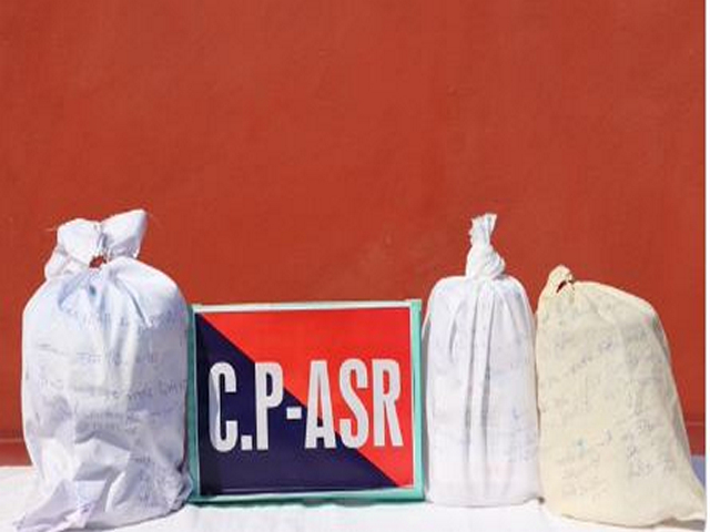  Seized contraband displayed by Amritsar Police Commissionerate.(Photo/@DGPPunjabPolice)