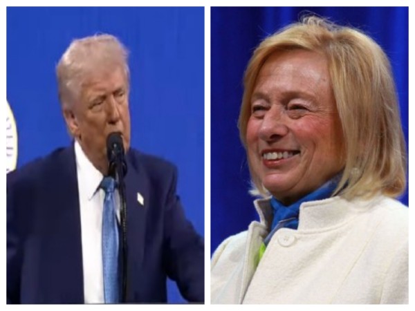  US President Donald Trump and Democratic Maine Governor Janet Mills (Photo/White House YouTube/@GovJanetMills)