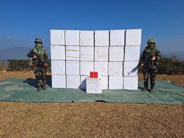 Assam Rifles, seize counterfeit cigarettes (Photo/Assam Rifles)