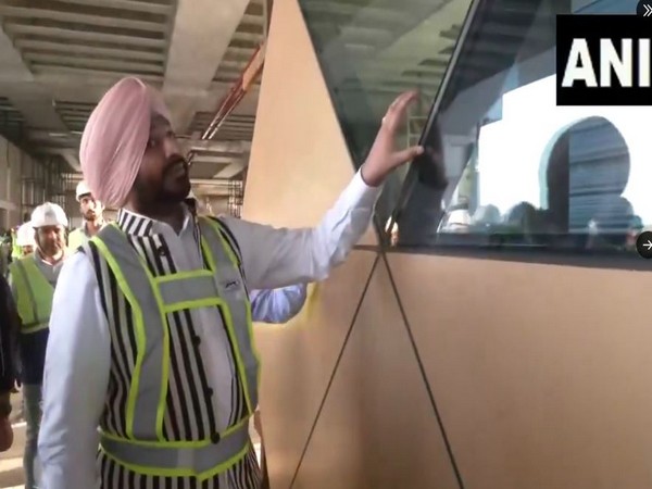 Union Min Ravneet Singh Bittu inspecting Mumbai-Ahmedabad High-Speed Rail (Photo/ANI)