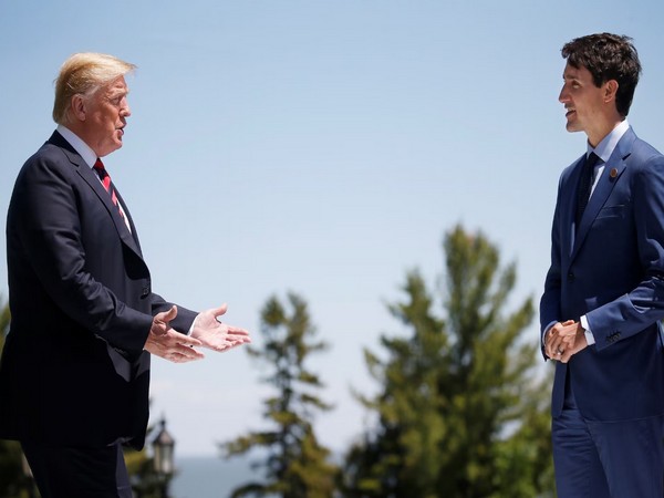 US President Donald Trump with Canadian Prime Minister Justin Trudeau (Imager/Reuters) 