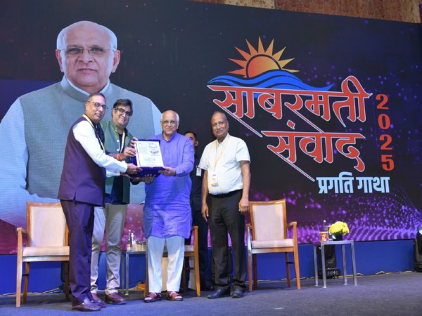 Gujarat CM Bhupendra Patel attends Sabarmati Samvad event (Photo: Gujarat Information Department) 