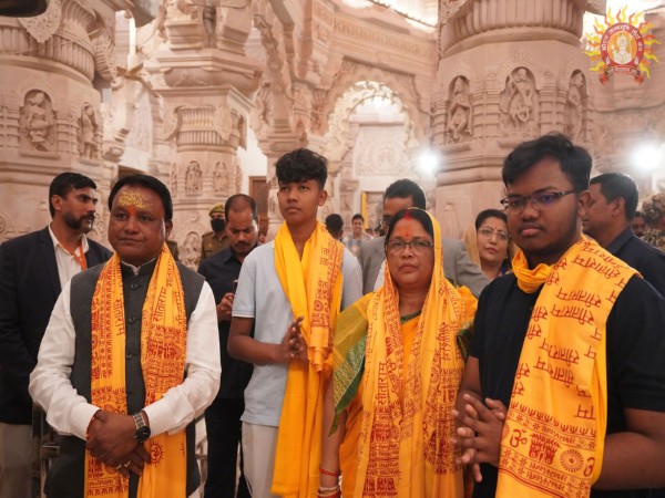 Odisha CM Mohan Charan Majhi offers prayers at Ayodhya’s Ram Temple (Photo/X/ Shri Ram Janmabhoomi Tirtha Kshetra Trust)