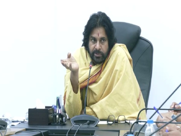  Jana Sena Party president and Andhra Pradesh Deputy Chief Minister Pawan Kalyan. (Photo/ANI)