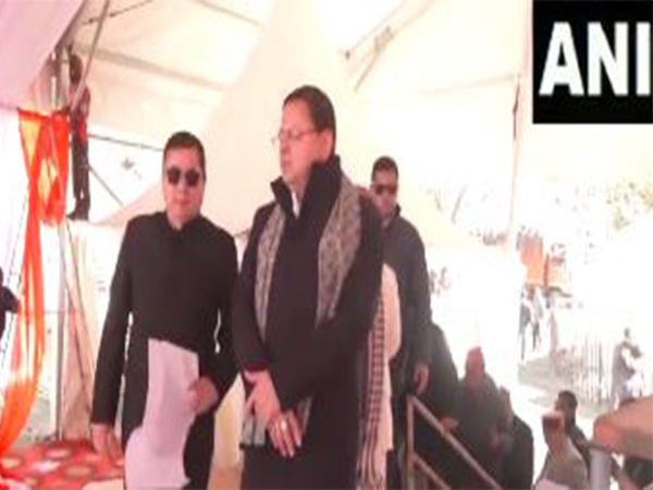 Uttarakhand CM Pushkar Dhami inspects preparations at Harsil (Photo/ANI) 
