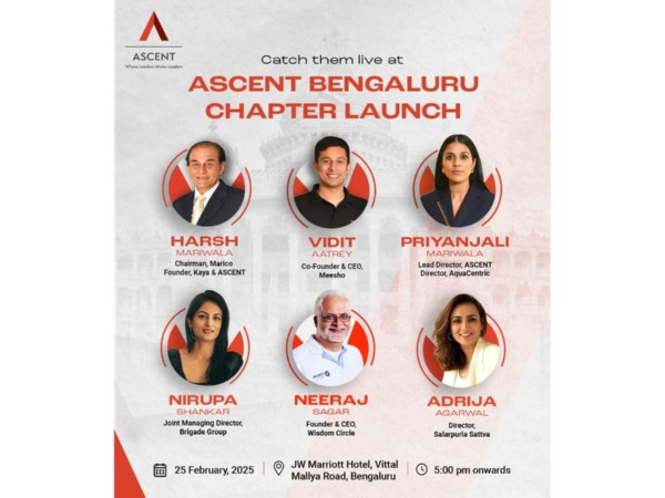 ASCENT Foundation launches its Bengaluru Chapter, empowering 300+ business leaders to collaborate, share experiences, and drive growth. 
