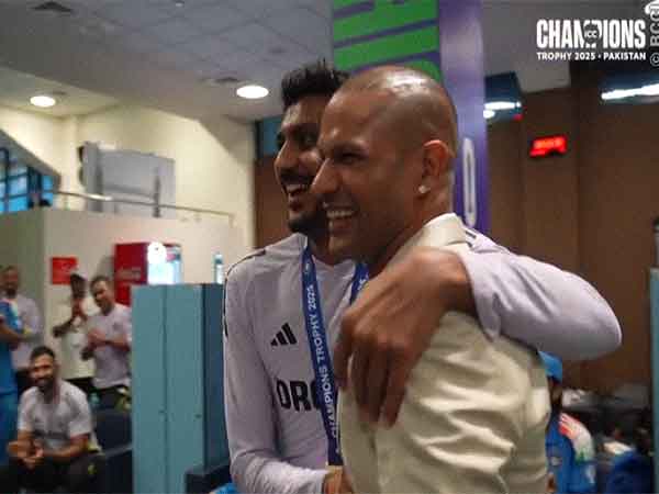 Axar Patel and Shikhar Dhawan. (Photo- BCCI)