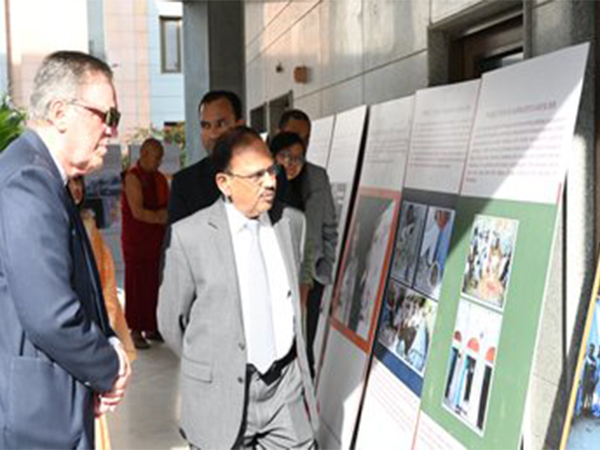 NSA Ajit Doval at the exhibition (Image: X@vifindia)