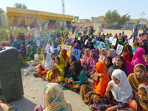 Peaceful protest taking place in Balochistan (Photo/ X@BalochYakjehtiC)