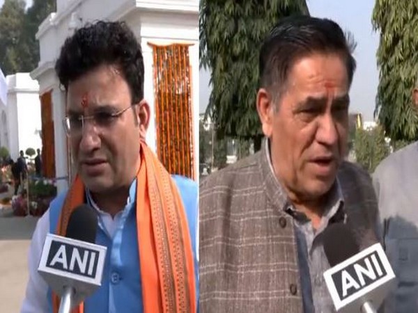 BJP MLAs Ravinder Singh Negi & Mohan Singh Bisht (Photo/ANI)