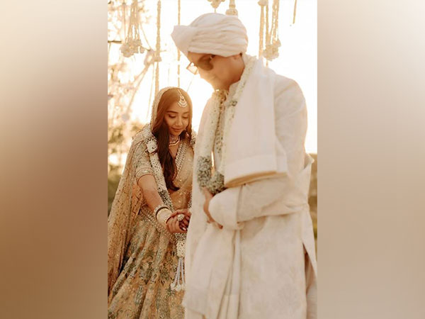 Prajakta Koli and her husband Vrishank Khanal (Image source: Prajakta's Instagram)