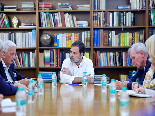 LoP Rahul Gandhi met the Chicago Council on Global Affairs (Photo/AICC)