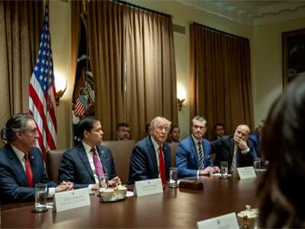  US President Donald Trump at his first cabinet meeting (Image: X@POTUS)