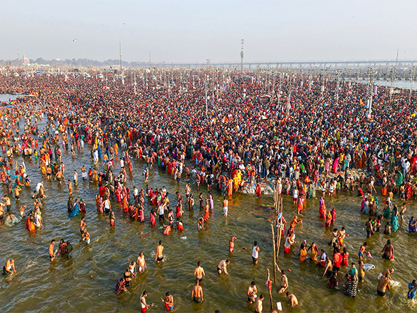 Visual from Mahakumbh in Prayagraj (Photo/ANI)