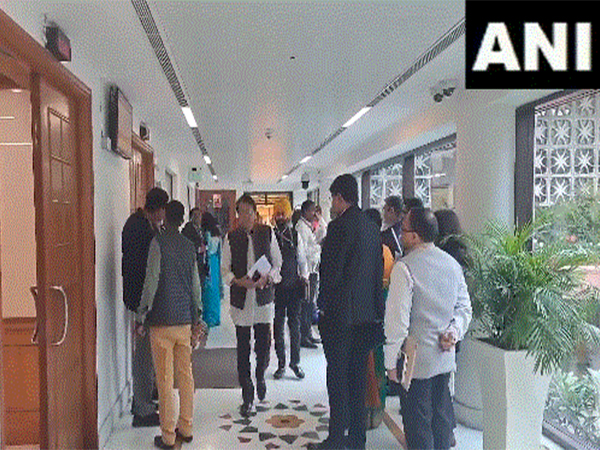 Parliamentary Standing Committee on External Affairs arrive for meeting. (Photo/ANI)