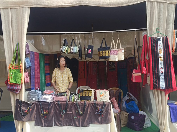 A stall at Gandhi Shilp Bazaar (Photo: ANI) 