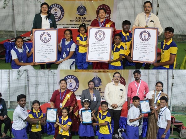 Marg Vidhyalaya Chennai Sets Three Elite World Records in a Historic Achievement