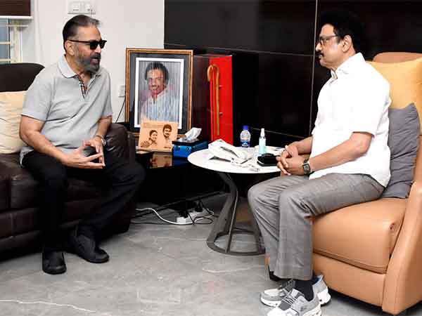 Kamal Haasan with Tamil Nadu Chief Minister MK Stalin (Photo/X@ikamalhaasan)