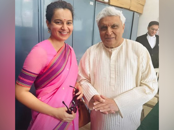 Lyricist Javed Akhtar and actor Kangana Ranaut (Image source: Instagram @kanganaranaut)