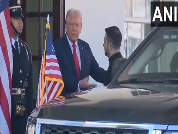 US President Donald Trump greets Ukraine President at White House (Photo/Reuters)