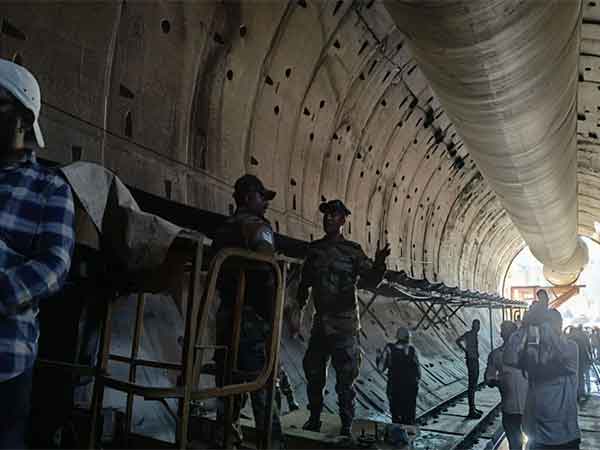 Rescue ops continue at SLBC Tunnel (Photo/@laSouthern)