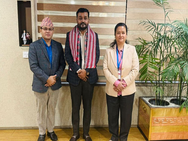 Nepal’s Minister for Water Supply Pradeep, Joint Secretary of the Ministry, Meena Shrestha (Image/Nepal's Ministry for Water Supply)