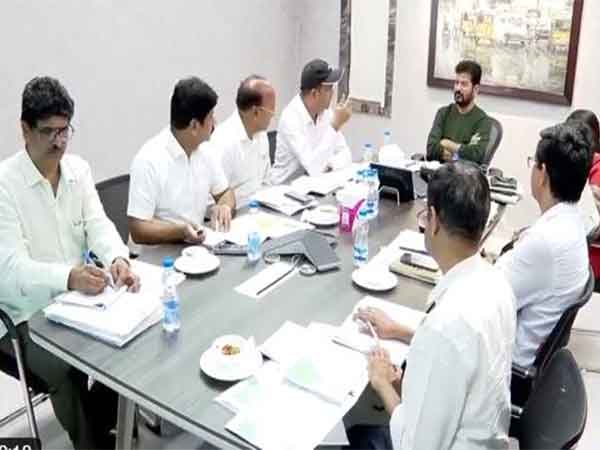 Telangana CM Revanth Reddy conducts review of State Labour Department (Photo/ANI)