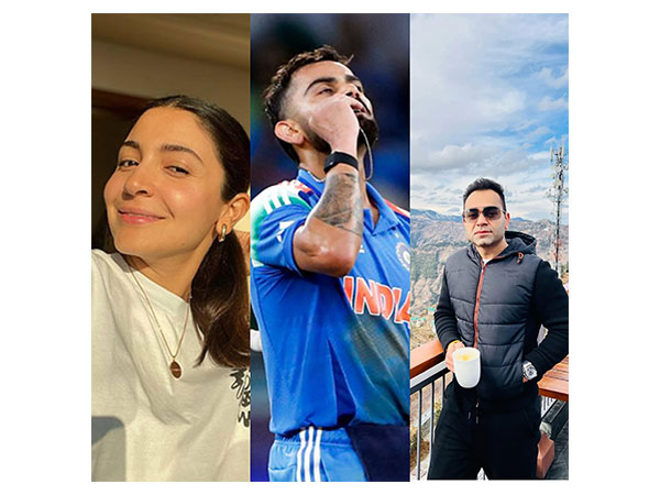 Anushka Sharma (L) Virat Kohli (M) and Vikas Kohli (R) (Photo: instagram anushkasharma/ANI/ instagram vikaskohli)