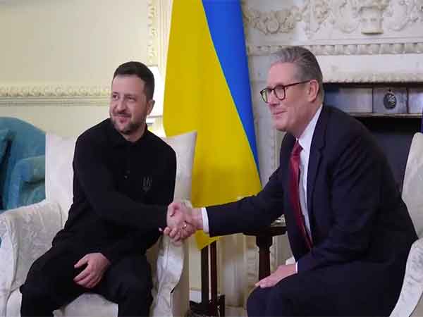 UK Prime Minister Keir Starmer meets Ukrainian President Volodymyr Zelenskyy (Photo/X@ZelenskyyUa)