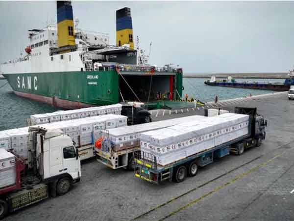 UAE sends ‘Zayed Humanitarian Ship 7’ to aid Gaza (Photo/WAM)