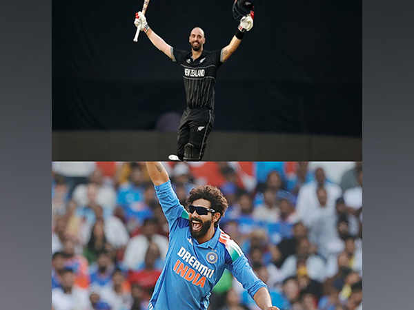 Daryl Mitchell's clash with Indian spinner Ravindra Jadeja would be an interesting one. (Photo- ICC/BCCI)