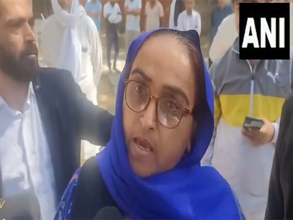 The mother of the deceased Congress worker Himani Narwal (Photo/ANI)