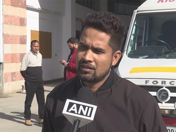 Pankaj Kumar, the brother of rescued BRO workers (Photo/ANI)