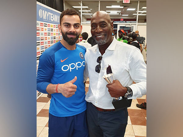 Virat Kohli and Vivian Richards (Photo: X Virat Kohli)