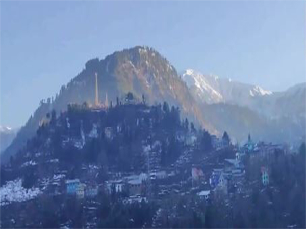Snow-covered mountains of Bhalesa in Doda. (Photo/ANI)