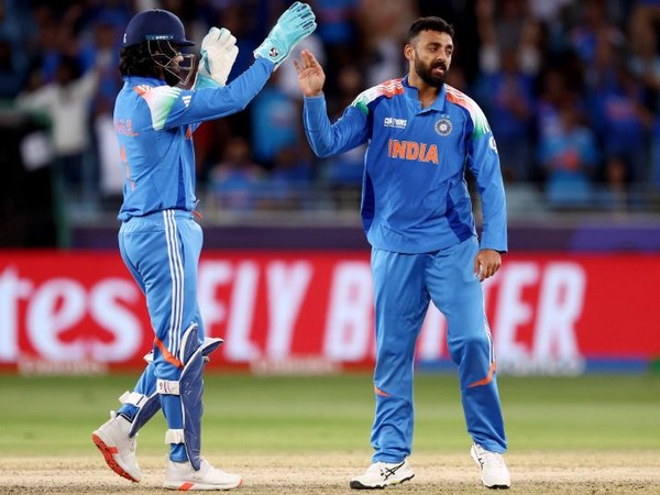 Varun Chakravarthy celebrating (Photo: @BCCI/X)