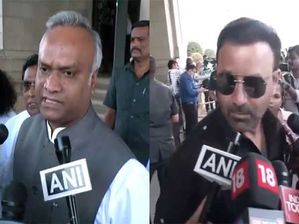 Karnataka Minister Priyank Kharge and  Santosh Lad (Photo/ANI)