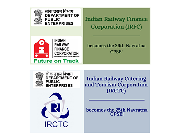 Centre grants Navratna status to IRCTC, IRFC (Image: X/@DPE_GoI)
