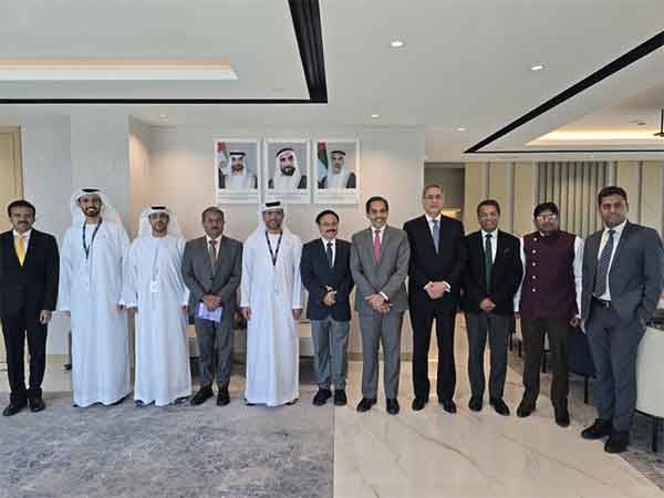 Indian and UAE Delegates hold talks in IMEEC (Image: X@IndembAbuDhabi)